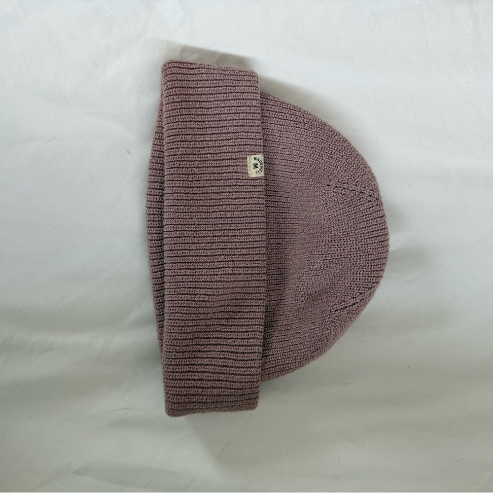 Cozy Knit Beanie in Mauve